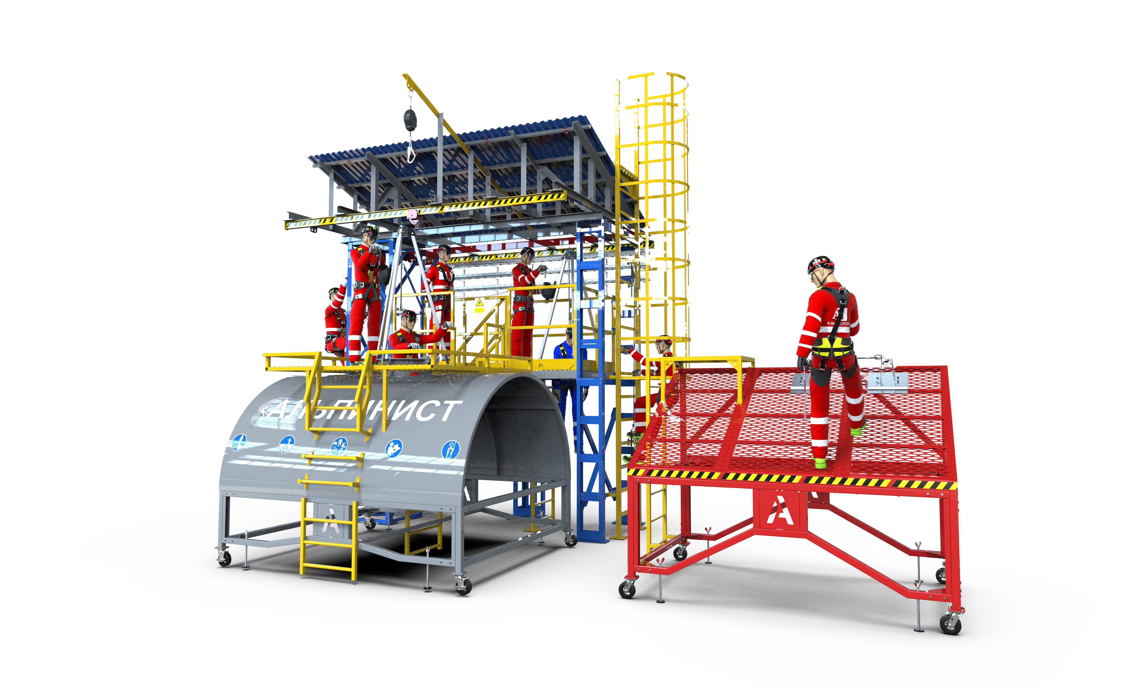 Учебно-тренировочный полигон (комплекс)  Альпинист-01-03-7.